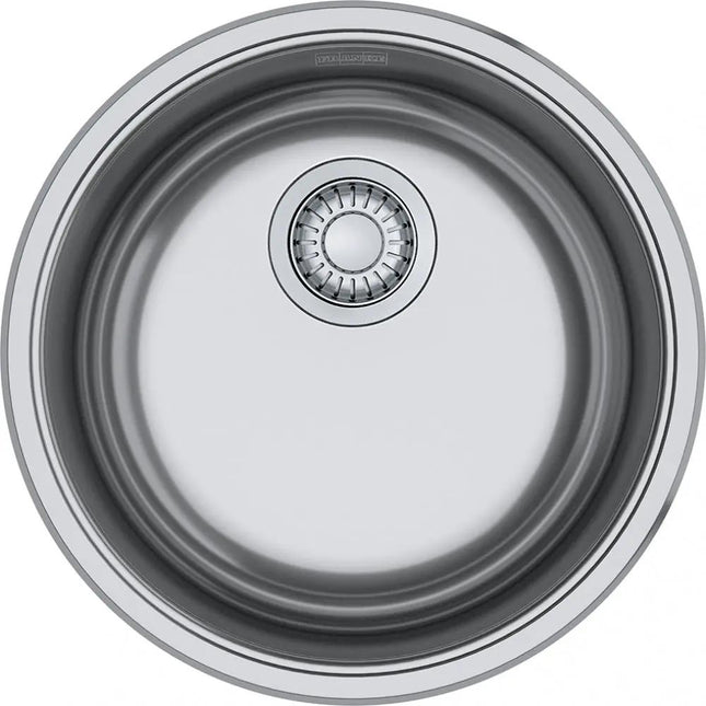 Franke Residential Canada Rotondo 17.0-in. x 7.0-in. 20 Gauge Stainless Steel Dual Mount Single Bowl Kitchen Sink - Plumbing Market