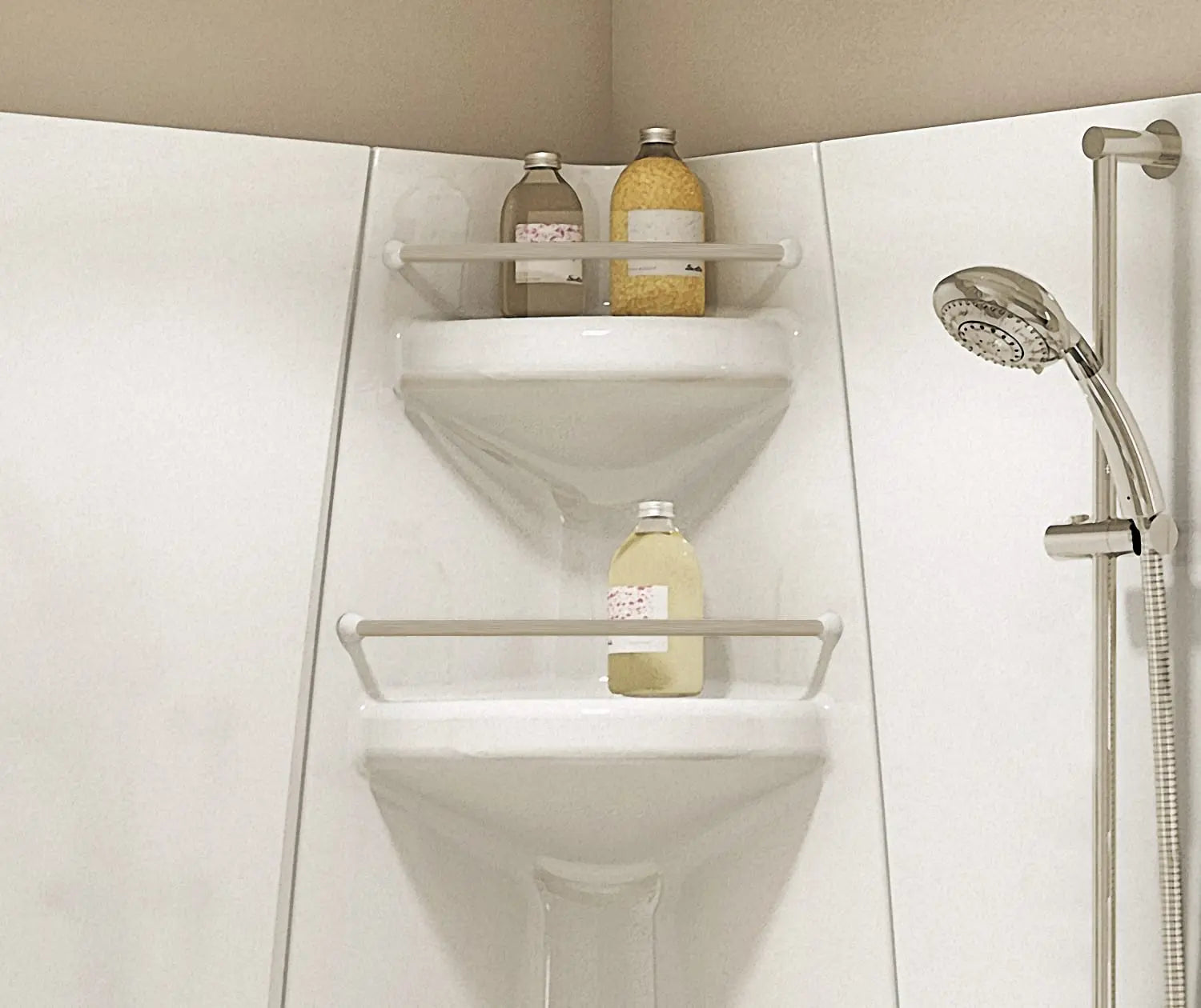 Freestyle 37 Round 37 x 37 Acrylic Corner Center Drain Two-Piece Shower in White - Plumbing Market