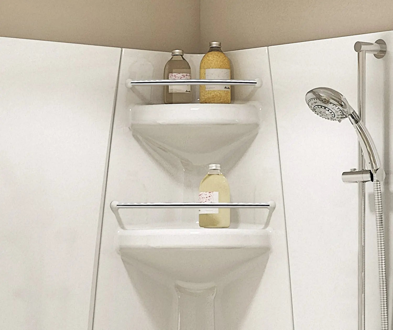 Freestyle 40 Neo-Angle 40 x 40 Acrylic Corner Center Drain Two-Piece Shower in White - Plumbing Market