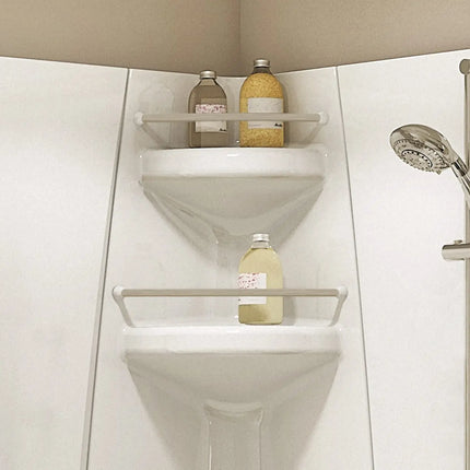 Freestyle 40 Neo-Round 40 x 40 Acrylic Corner Center Drain Two-Piece Shower in White - Plumbing Market