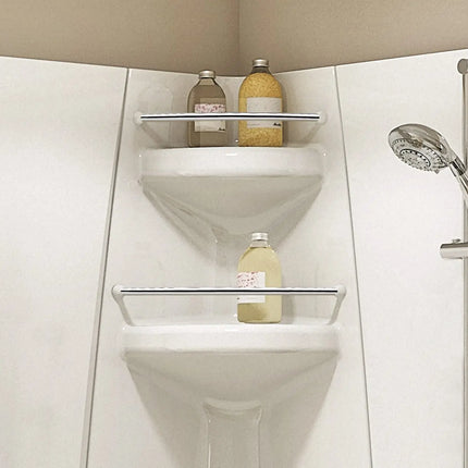 Freestyle 40 Neo-Round 40 x 40 Acrylic Corner Center Drain Two-Piece Shower in White - Plumbing Market