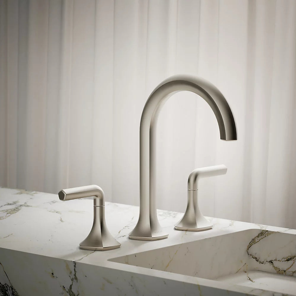 Kohler Occasion Bathroom sink faucet spout with Cane design, 0.5 gpm K-27008-N-BN - Plumbing Market