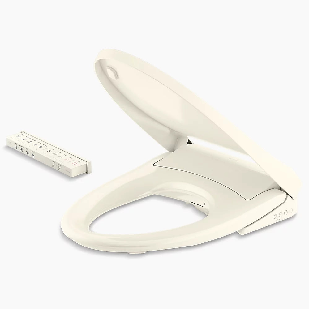 Kohler PureWash E930 Elongated bidet toilet seat with remote control K-28821-96 - Plumbing Market
