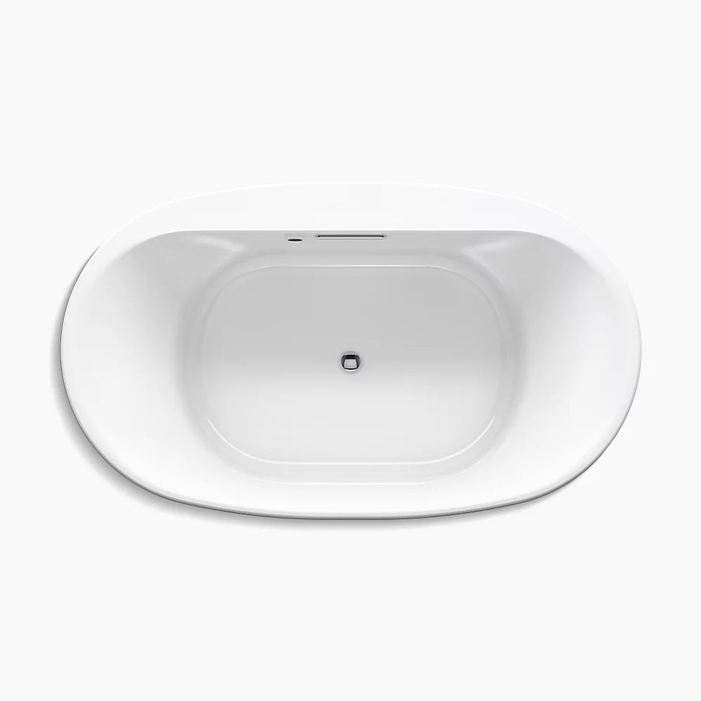 Kohler Underscore 71-1/2" x 41-1/2" drop-in bath with Bask heated surface K-5717-W1-58 - Plumbing Market