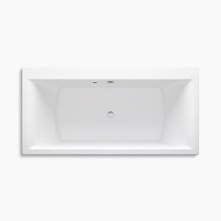 Kohler Stargaze 72" x 36" freestanding bath with Bask heated surface and straight shroud K-6366-W1-0 - Plumbing Market