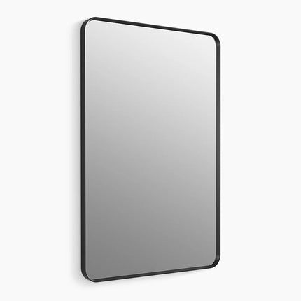 Kohler Essential 30" x 45" rectangular framed mirror K-31365-BLL - Plumbing Market