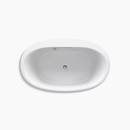 Kohler Underscore 59-3/4" x 35-3/4" drop-in bath with Bask heated surface K-5713-W1-58 - Plumbing Market