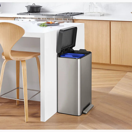 Kohler Dual-compartment step trash can K-20956-ST - Plumbing Market