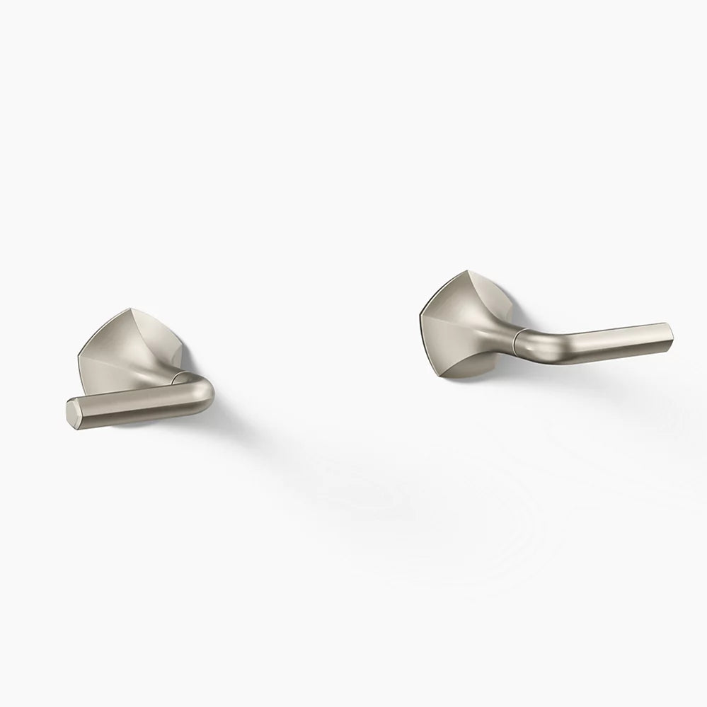 Kohler Occasion Wall-mount bathroom sink faucet Lever handle trim, 1.2 gpm K-T27013-4-BN - Plumbing Market