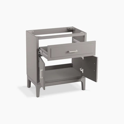 Kohler Seer 30" bathroom vanity cabinet with sink and quartz top K-33552-ASB-1WT - Plumbing Market