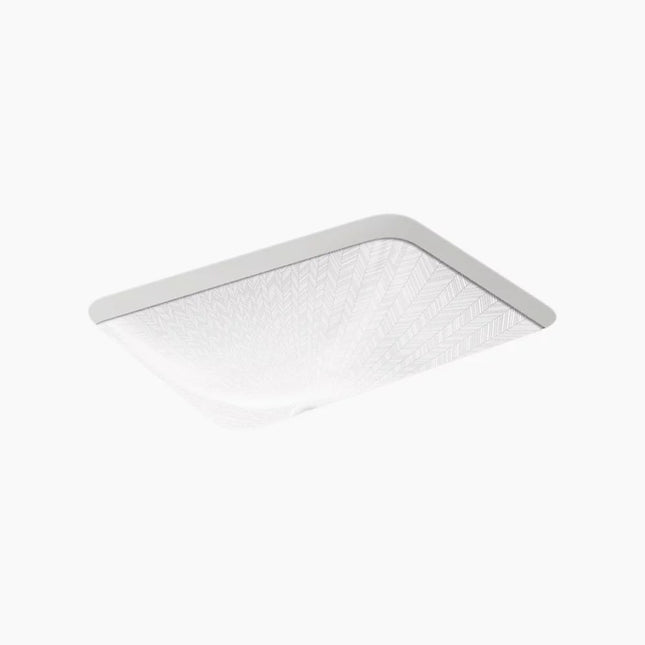 Kohler Herringbone Rect Undercounter Lavatory 29471-HD1-0 - Plumbing Market