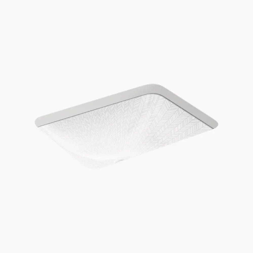 Kohler Herringbone Rect Undercounter Lavatory 29471-HD1-0 - Plumbing Market
