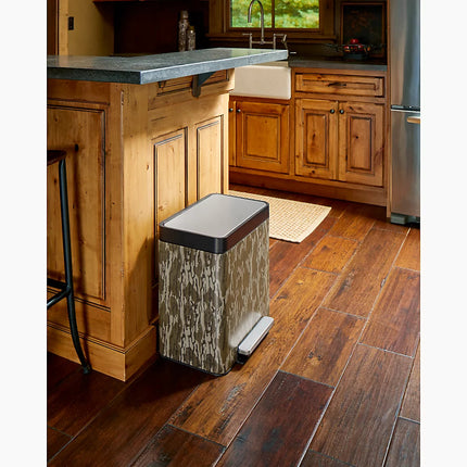 Kohler 8-gallon stainless steel step trash can K-20942-BST - Plumbing Market