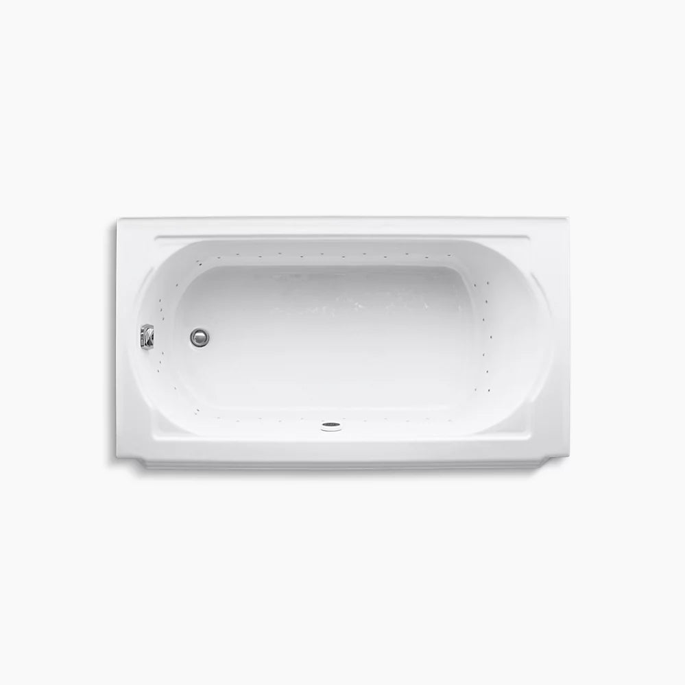 Kohler Memoirs 60" x 33-3/4" alcove BubbleMassage air bath, left drain K-723-GCP-0 - Plumbing Market