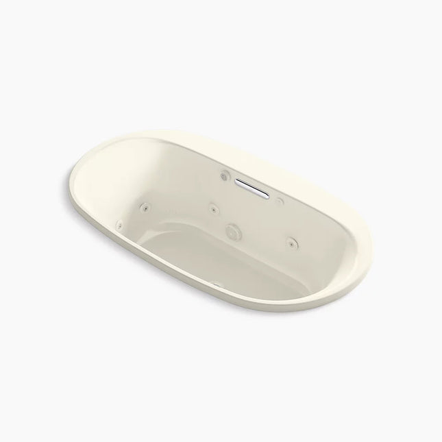 Kohler Underscore 65-1/2" x 35-3/4" drop-in Heated BubbleMassage air bath with whirlpool K-5716-XHGH-96 - Plumbing Market