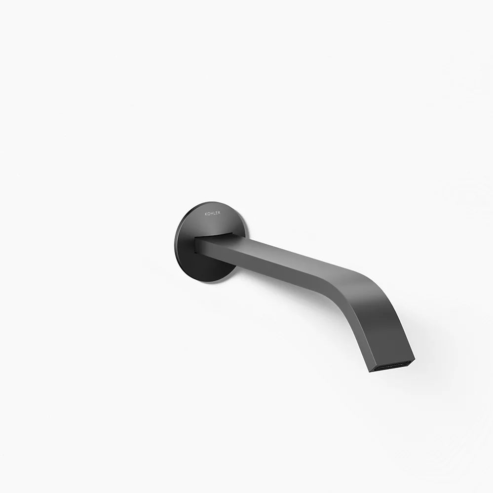 Kohler Components Wall-mount bathroom sink faucet spout with Ribbon design, 1.2 gpm K-T23888-BL - Plumbing Market