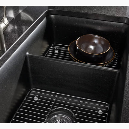 Kohler Cairn Stainless steel sink rack, 10-3/8" x 14-1/4", for small bowl K-5198-ST - Plumbing Market