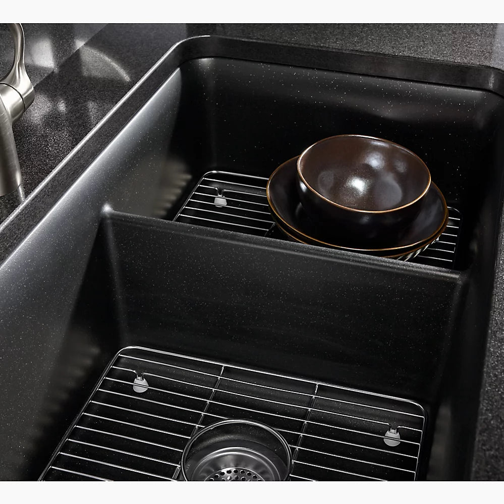 Kohler Cairn Stainless steel sink rack, 10-3/8" x 14-1/4", for small bowl K-5198-ST - Plumbing Market