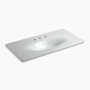 Kohler Iron/Impressions 43" Enameled cast iron vanity top with integrated oval sink K-3052-8-95 - Plumbing Market