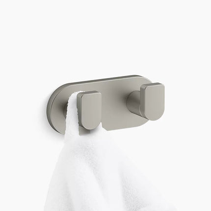 Kohler Composed Double robe hook K-73146-BN - Plumbing Market