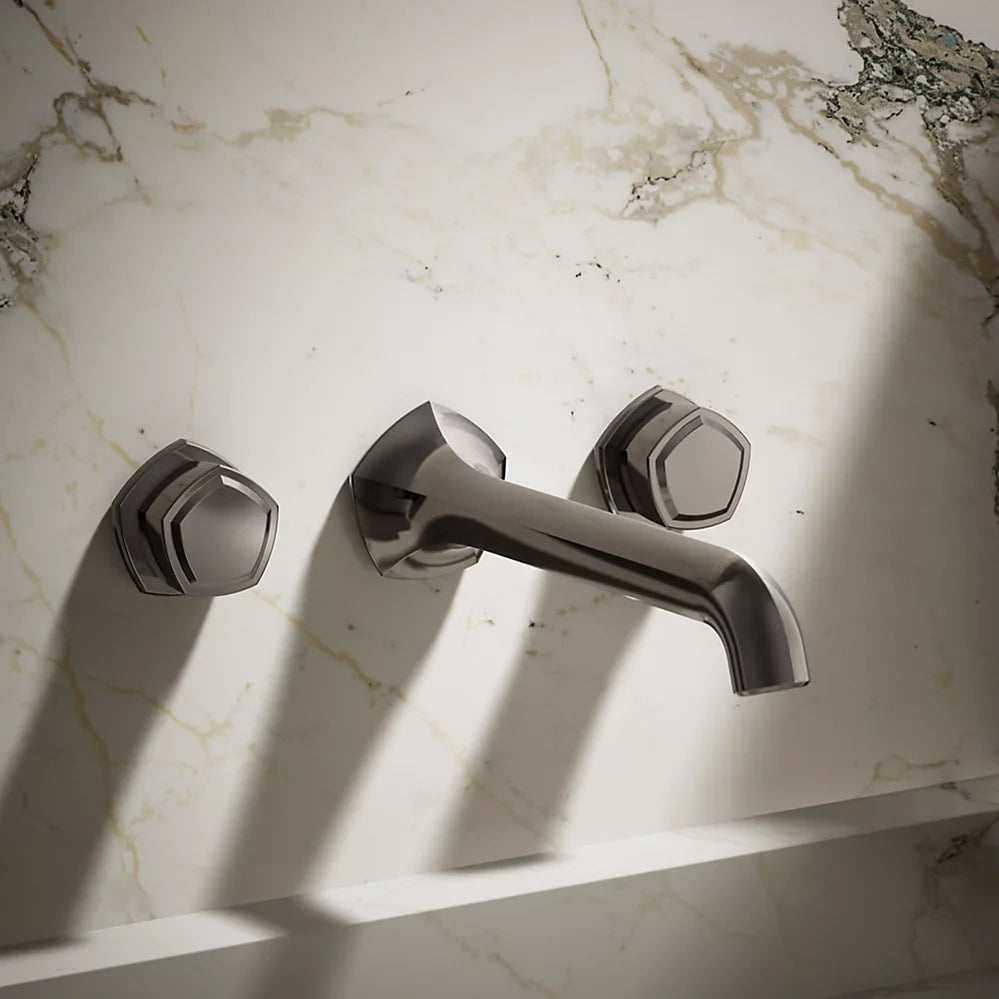Kohler Occasion Wall-mount bathroom sink faucet Knob handle trim, 1.2 gpm K-T27013-9-TT - Plumbing Market