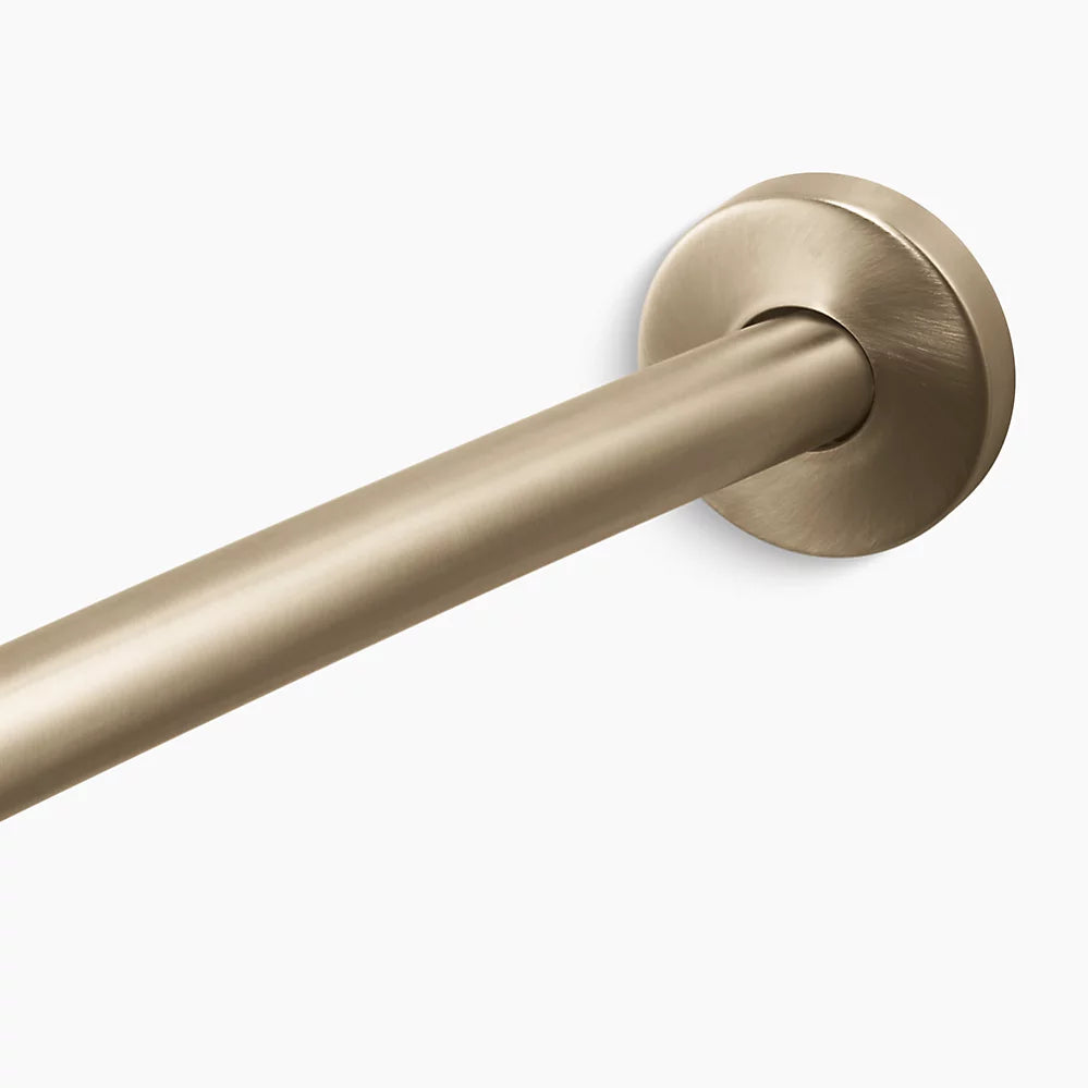 Kohler Expanse Contemporary design curved shower rod K-9351-BV - Plumbing Market