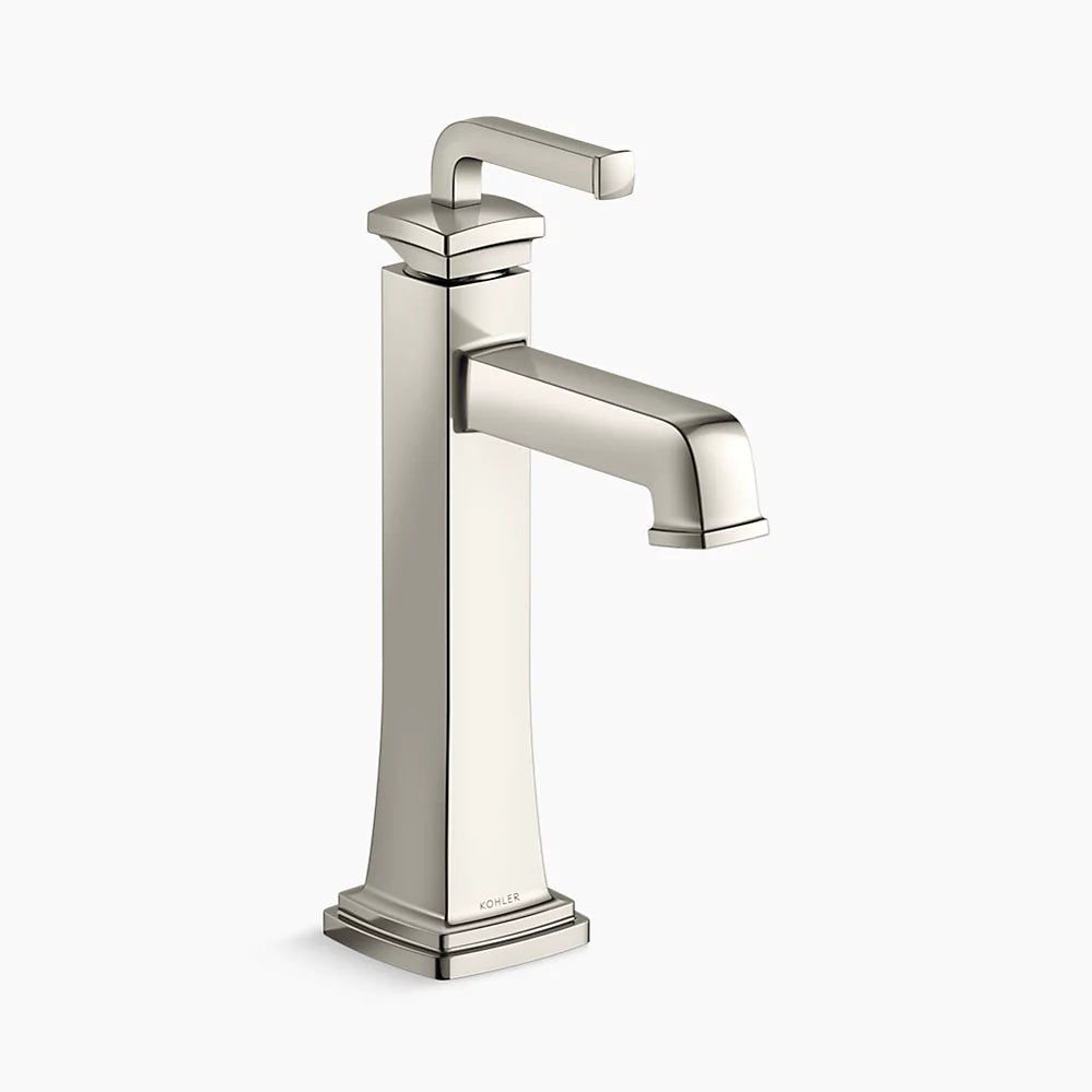 Kohler Riff Tall single-handle bathroom sink faucet, 0.5 gpm K-26430-4N-SN - Plumbing Market