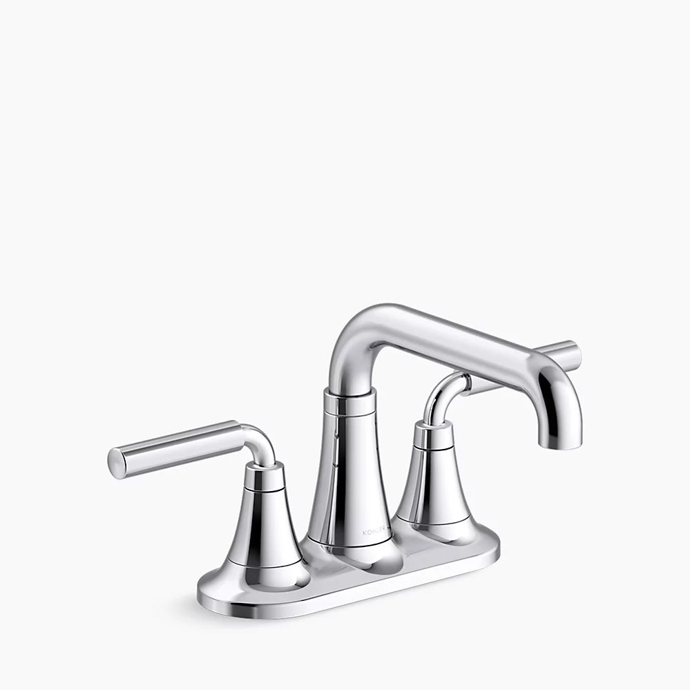 Kohler Tone Centerset bathroom sink faucet, 1.2 gpm K-27414-4-CP - Plumbing Market
