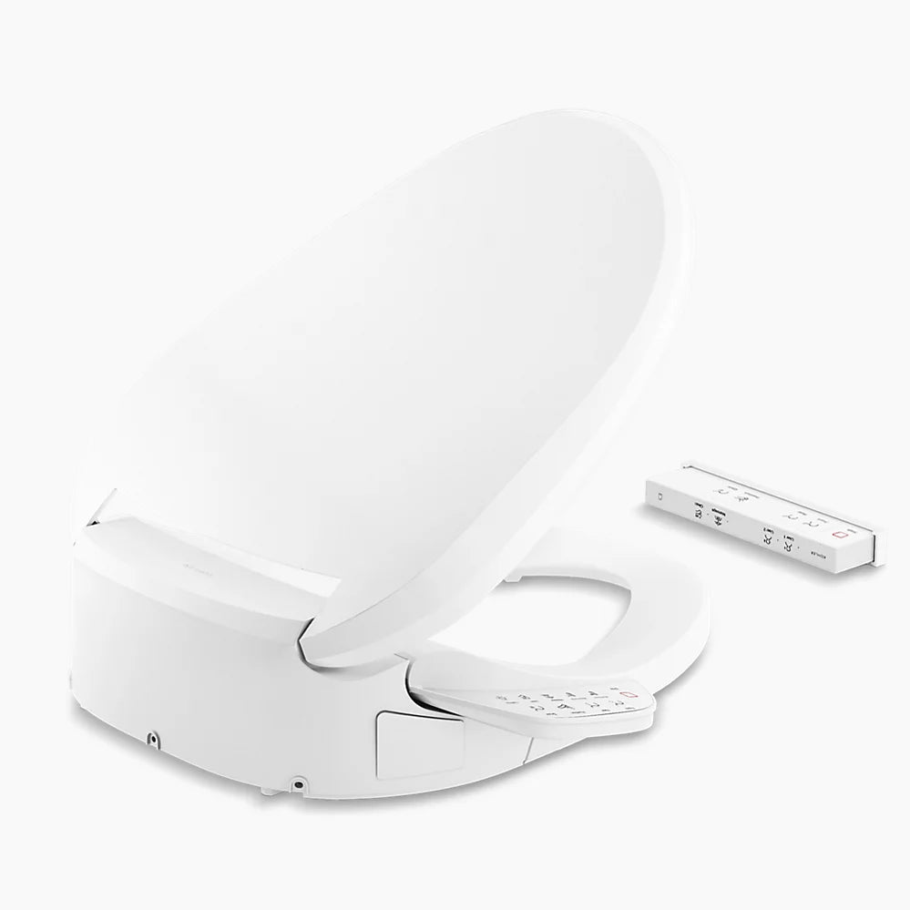 Kohler PureWash E725 Elongated bidet toilet seat with remote control K-28229-0 - Plumbing Market