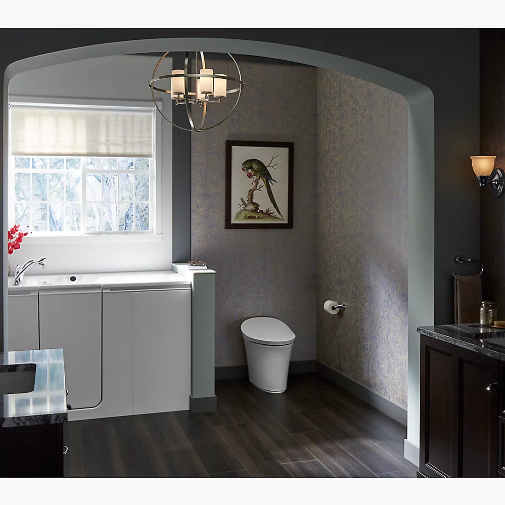 Kohler Veil One-piece compact elongated smart toilet, dual-flush K-5401-PA-0 - Plumbing Market