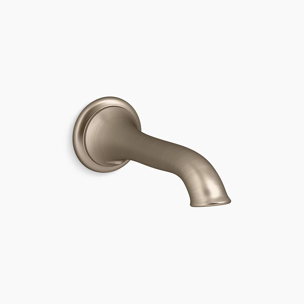 Kohler Artifacts Wall Mount Bathroom Faucet Bath Spout, Flare 72791-BV - Plumbing Market