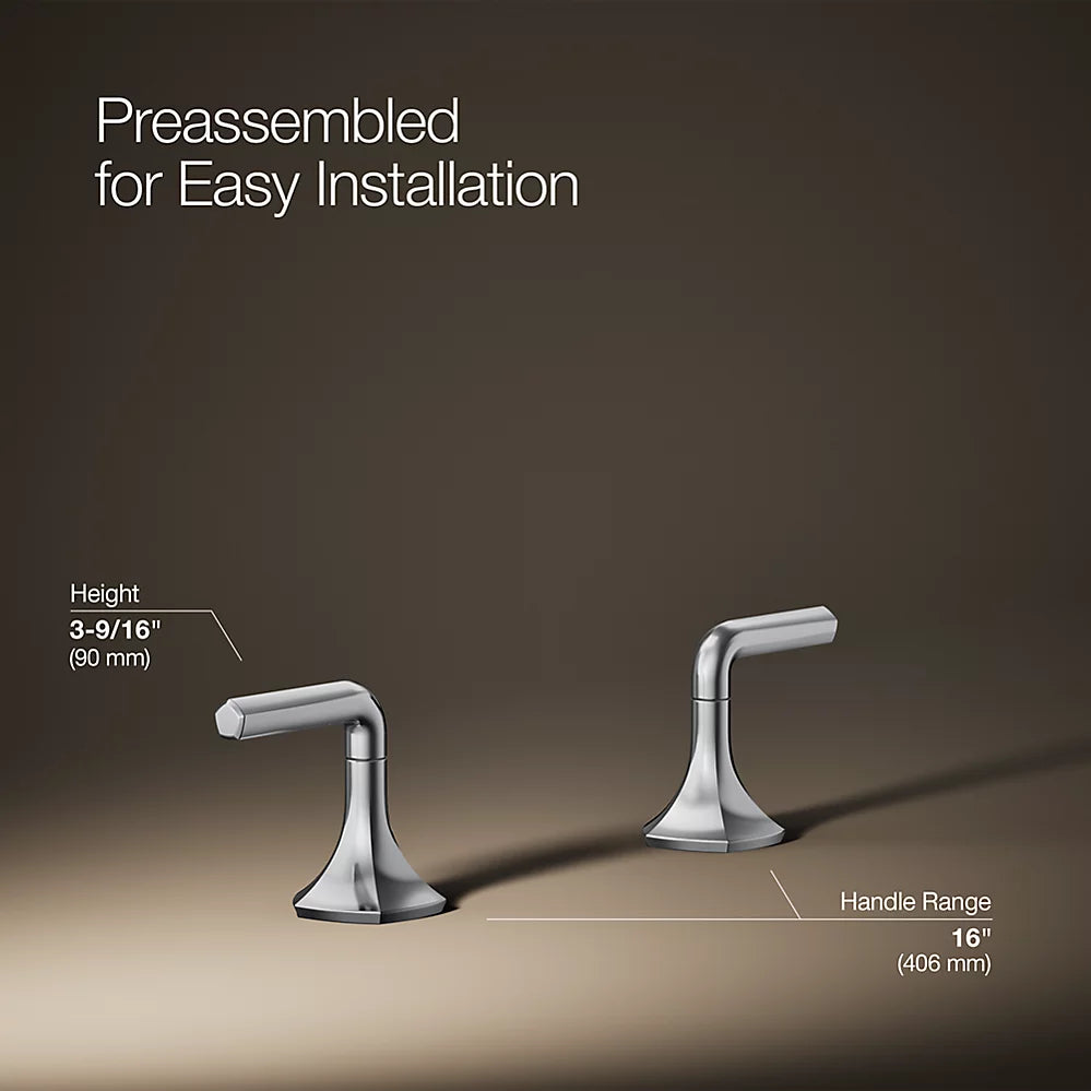 Kohler Occasion Lever bathroom sink faucet handles K-27010-4-CP - Plumbing Market