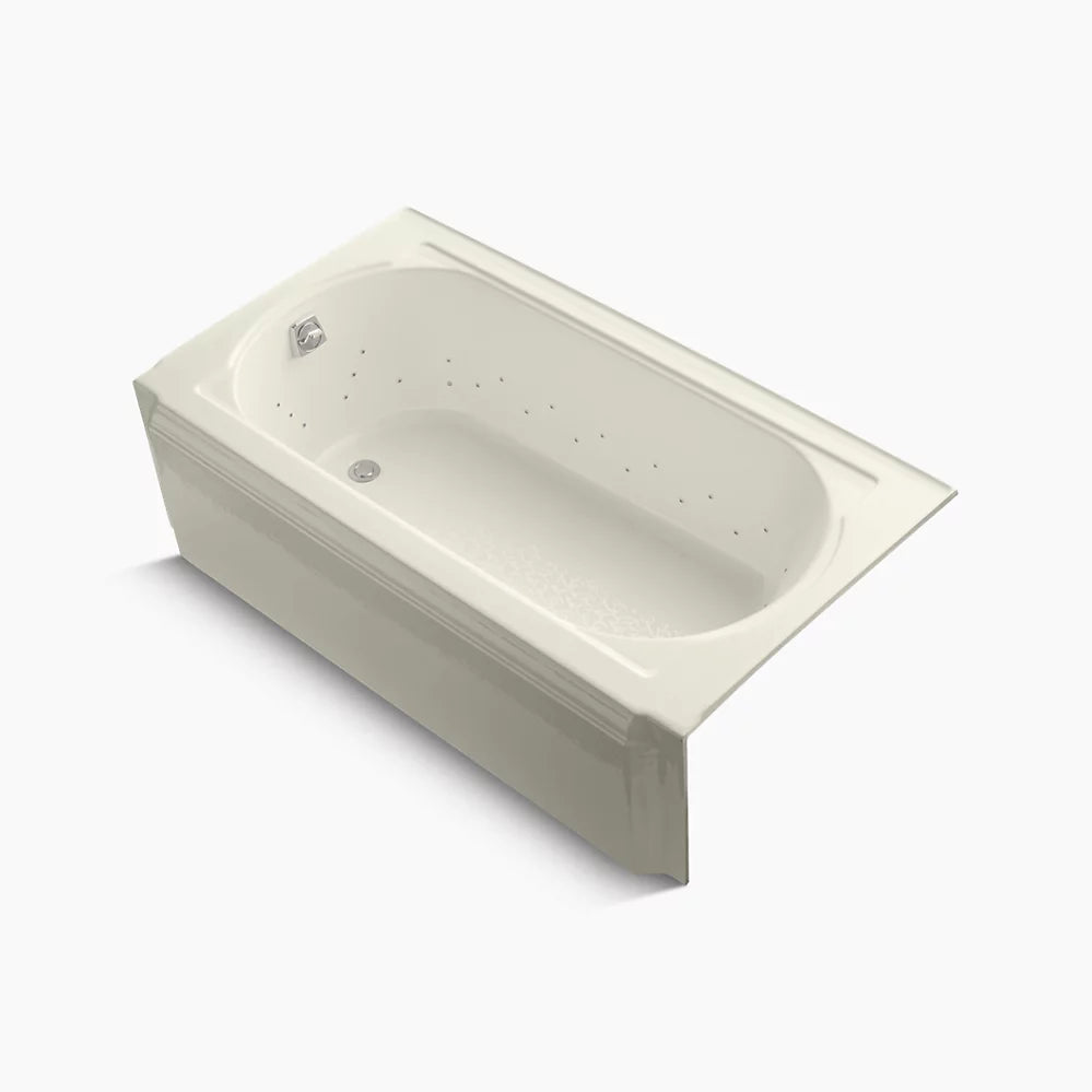 Kohler Memoirs 60" x 33-3/4" alcove BubbleMassage air bath, left drain K-723-GCP-96 - Plumbing Market