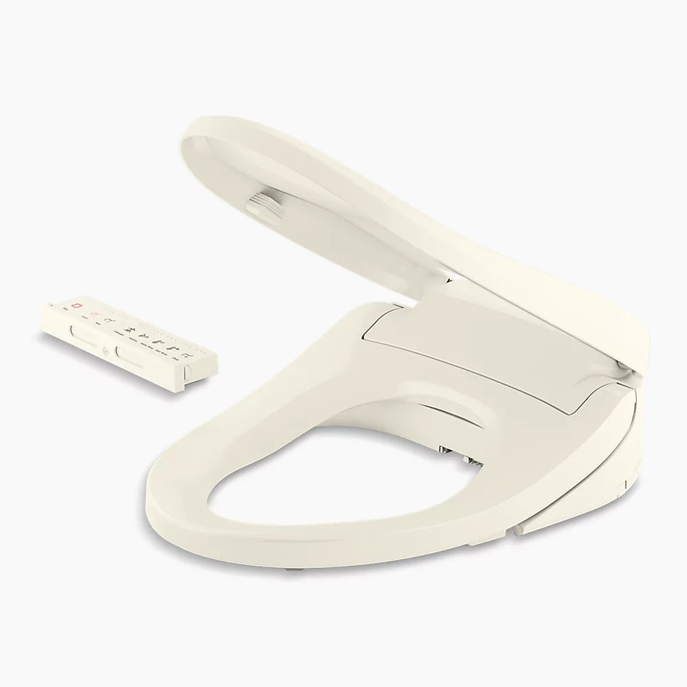 Kohler PureWash E820 Elongated bidet toilet seat with remote control K-8298-CR-96 - Plumbing Market