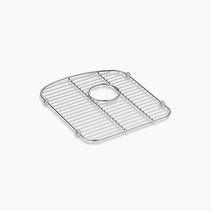 Kohler Langlade Stainless steel sink rack, 13-1/2" x 15-3/8", for left-hand bowl K-5182-ST - Plumbing Market