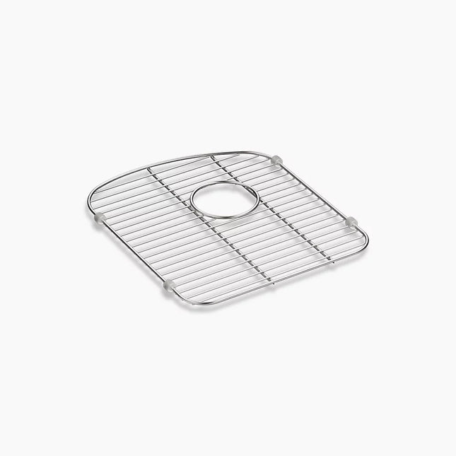 Kohler Langlade Stainless steel sink rack, 13-1/2" x 15-3/8", for left-hand bowl K-5182-ST - Plumbing Market