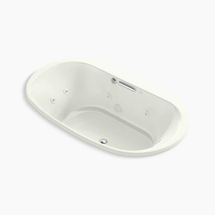 Kohler Underscore 71-1/2" x 41-1/2" drop-in Heated BubbleMassage air bath with whirlpool K-5718-XHGH-NY - Plumbing Market