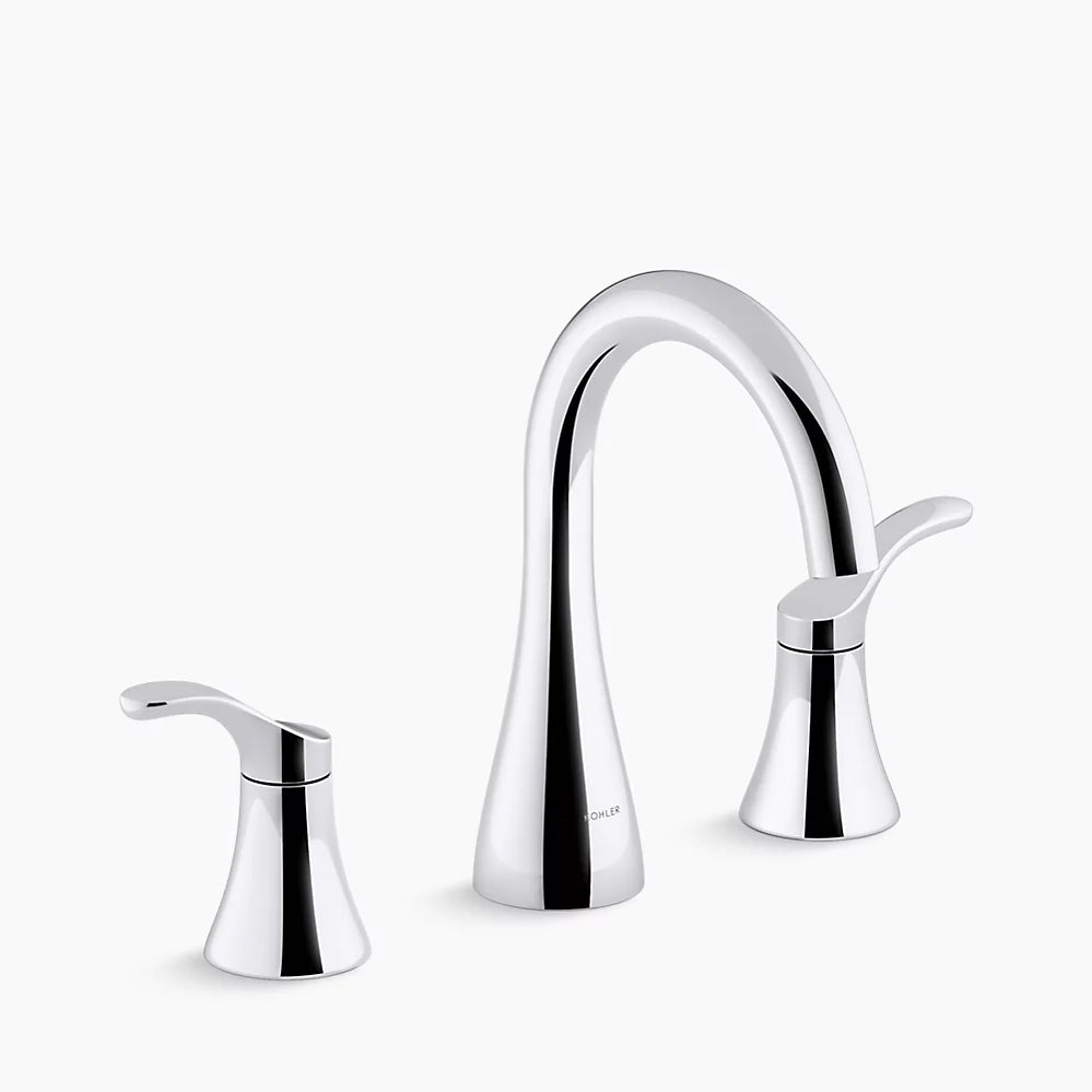 Kohler Simplice Widespread bathroom sink faucet, 0.5 gpm K-27390-4N-CP - Plumbing Market