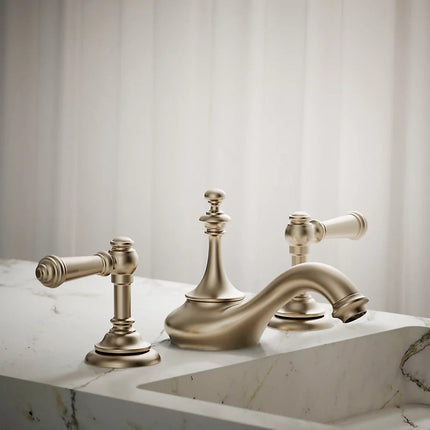 Kohler Artifacts with Tea design Bathroom sink faucet spout with Tea design, 1.2 gpm K-72758-BV - Plumbing Market