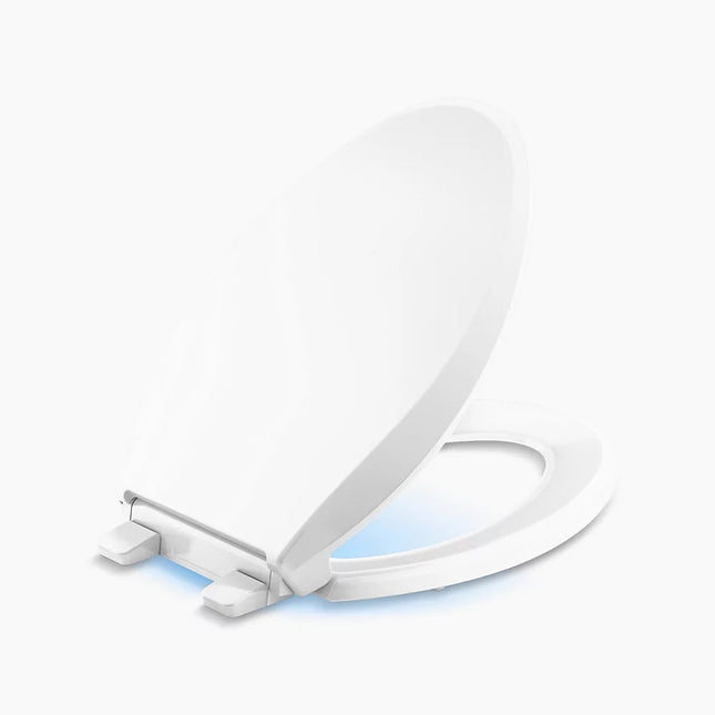 Kohler Cachet Nightlight ReadyLatch Quiet-Close Elongated Toilet Seat - Plumbing Market
