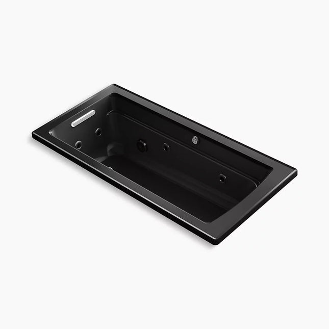 Kohler Archer 66" x 32" drop-in Heated BubbleMassage air bath with whirlpool K-1949-XHGH-7 - Plumbing Market