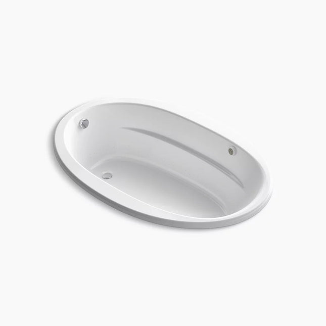 Kohler Sunward 66" x 42" drop-in Heated BubbleMassage air bath with Bask heated surface K-6347-GHW-0 - Plumbing Market