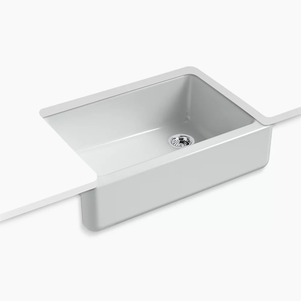Kohler Whitehaven 32-3/4" undermount single-bowl farmhouse kitchen sink K-5827-95 - Plumbing Market