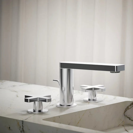 Kohler Composed Widespread bathroom sink faucet with Cross handles, 1.2 gpm K-73060-3-CP - Plumbing Market