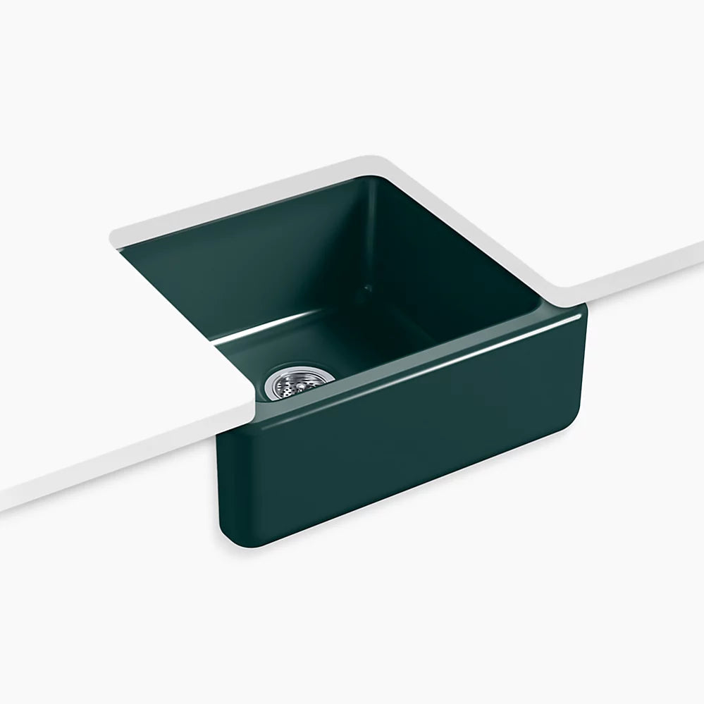 Kohler Whitehaven 23-1/2" undermount single-bowl farmhouse kitchen sink K-5665-17 - Plumbing Market