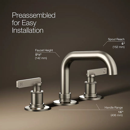 Kohler Castia by Studio McGee Widespread bathroom sink faucet, 0.5 gpm K-35908-4N-BN - Plumbing Market
