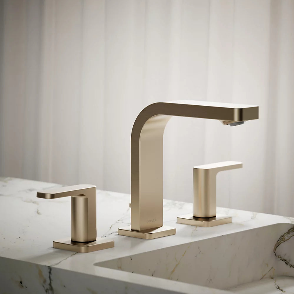Kohler Parallel Widespread bathroom sink faucet, 1.2 gpm K-23484-4-BV - Plumbing Market