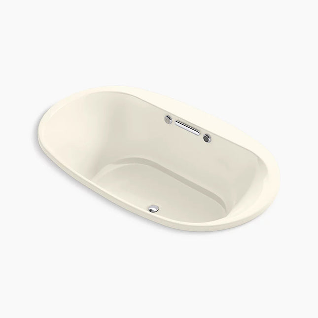 Kohler Underscore 71-1/2" x 41-1/2" drop-in Heated BubbleMassage air bath with Bask heated surface K-5718-GHW-96 - Plumbing Market