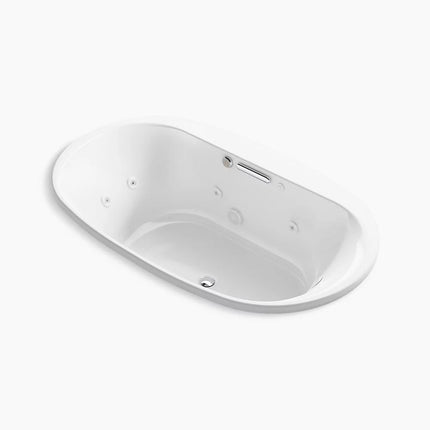 Kohler Underscore 71-1/2" x 41-1/2" drop-in Heated BubbleMassage air bath with whirlpool K-5718-XHGH-0 - Plumbing Market