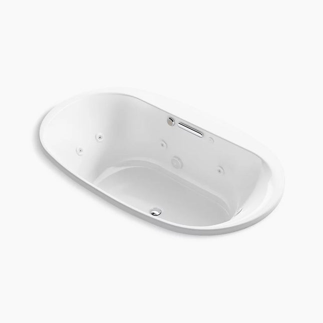 Kohler Underscore 71-1/2" x 41-1/2" drop-in Heated BubbleMassage air bath with whirlpool K-5718-XHGH-0 - Plumbing Market